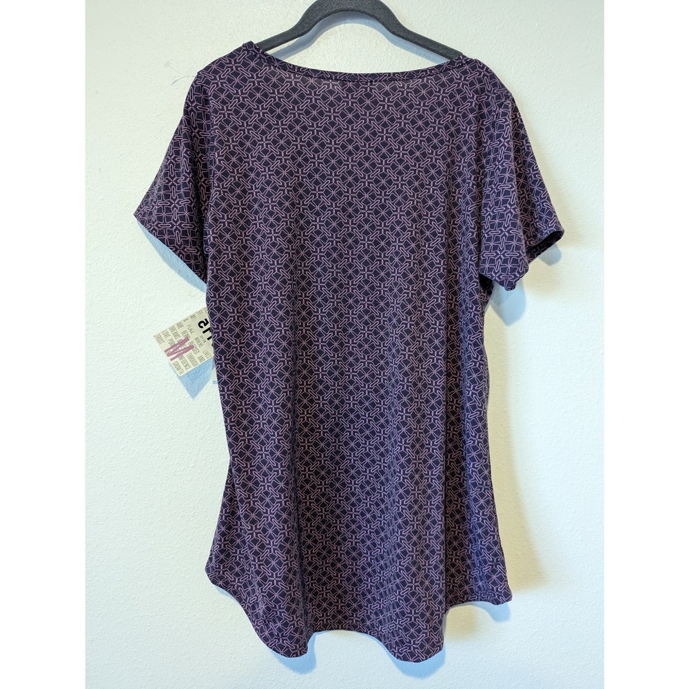 NWT Lularoe Purple Pattern Classic T Size M - Picture 2 of 5